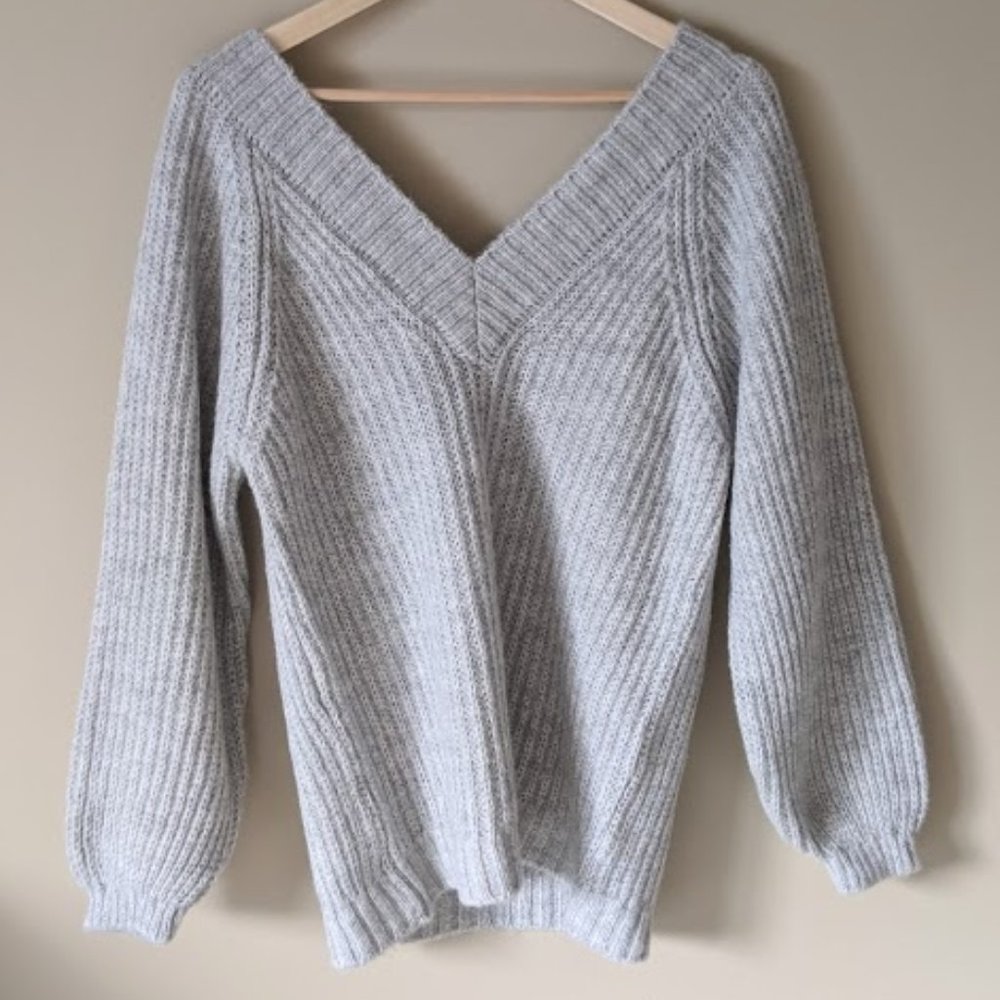 ASOS V Neck Fluffy Oversized Sweater